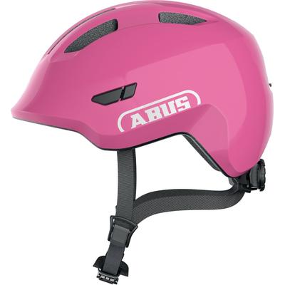 Kinderfahrradhelm ABUS "SMILEY 3.0" Gr. S, rosa (shiny pink), Helme, Kinder, S Kopfumfang: 45cm - 50cm