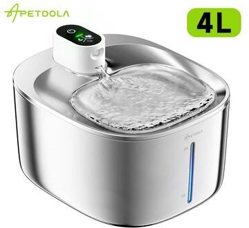 Uplift Essentials Automatic 4L Pet Water Fountain With Wireless Pump And Motion Sensor Automatic 4L Pet Water Fountain With Wireless Pump And Motion Sensor