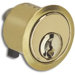 Junie, Türschloss + Schliesszylinder, Zylinder ø 22 mm zu Schlössern 2863/2886 Sperre BN 0101, Messing poliert