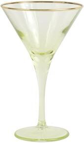 viva by VIETRI Rainbow Yellow Martini Glass