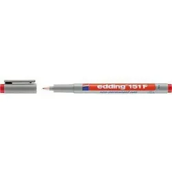Edding Folienschreiber 151 F 4-151002 non-permanent rot