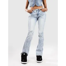 True Religion Becca Mid Rise Bootcut Flap Jeans mimosa w destroy Gr. 25