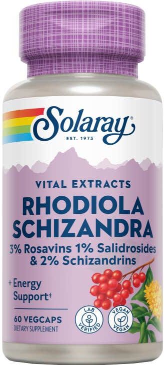 SOLARAY Rhodiola Schizandra 60 caps