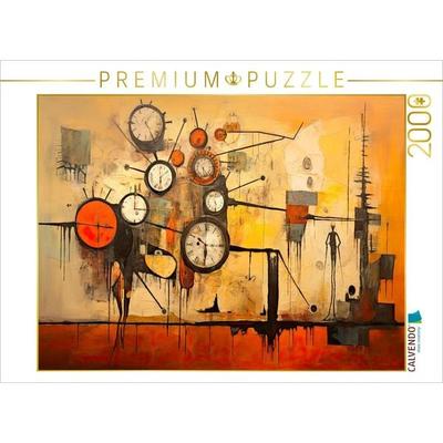 CALVENDO Puzzle Die schwebenden Uhren | 2000 Teile Lege-Größe 90x67cm Foto-Puzzle für glückliche Stunden