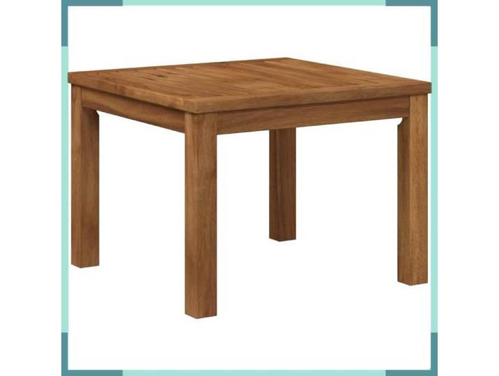 FHE Table basse - Bois d'acacia massif - Extérieur - Intérieur - Naturel - 50x48 5x36 cm