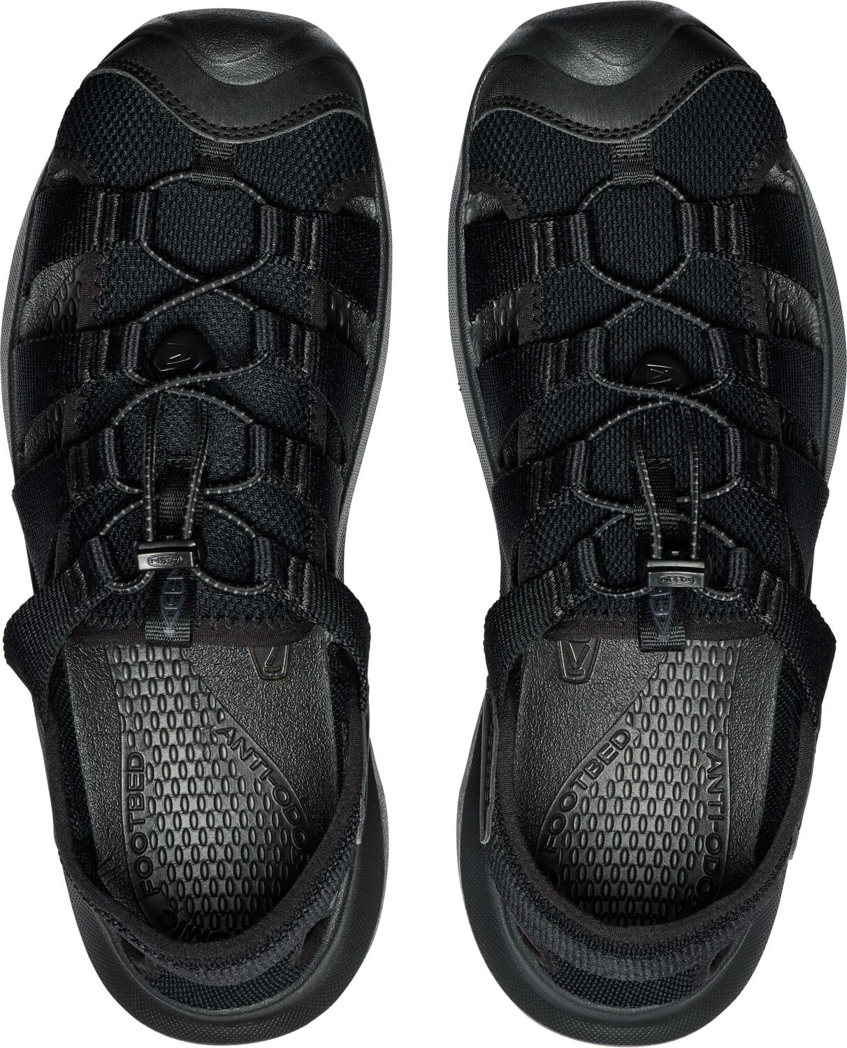 Sandale KEEN "SEANIK H2", Herren, Gr. 44, schwarz (schwarz, magnet), Synthetik, Schuhe Sandale