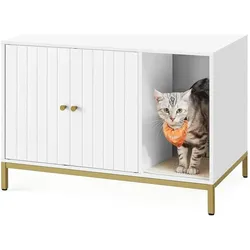 Feandrea Katzenhaus für Katzentoilette (Katzenklo geschlossen), Katzenklo