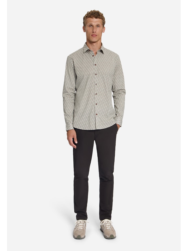 No Excess Hemd in Beige/ Hellbraun - M