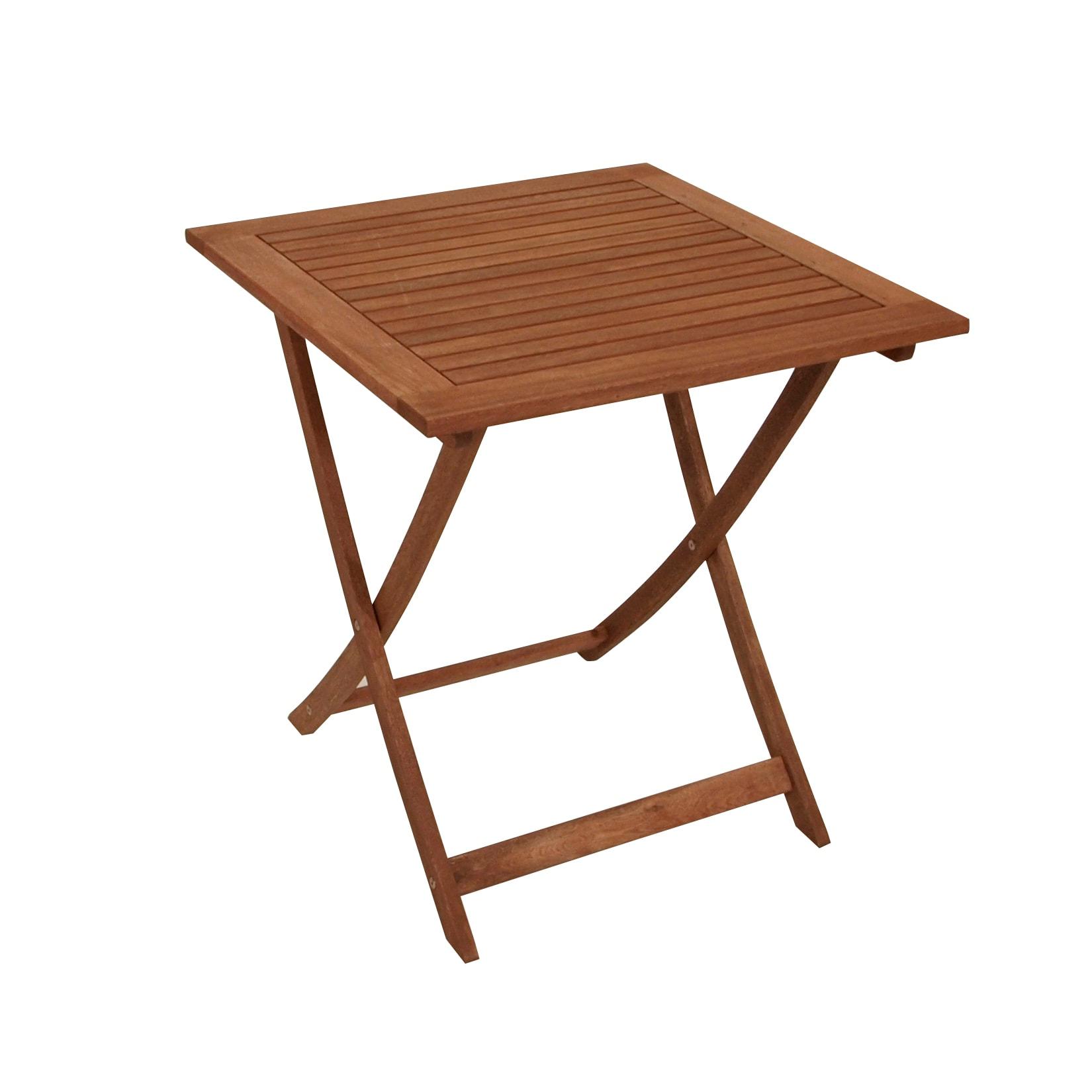 Klapptisch CORUNA 70x70cm, Eukalyptus geölt
