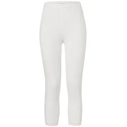 Tchibo - 3/4-Leggings mit Spitzenborte - Damen - Gr. S - weiß