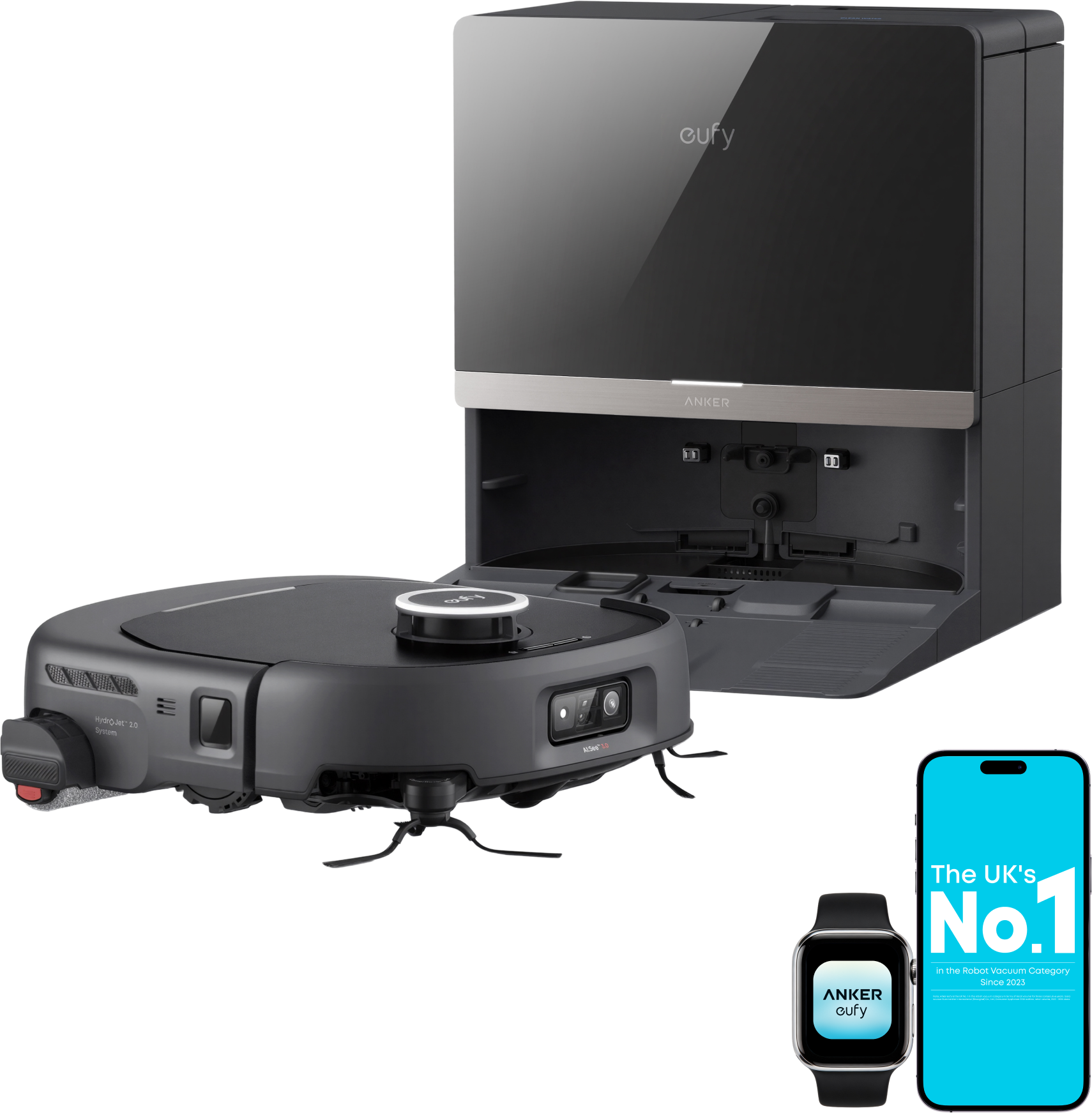 Anker eufy E35 Omni, Robot Vacuum Cleaner with Mop, 35,000 Pa