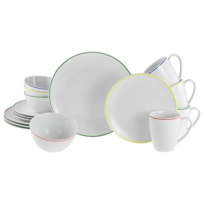 CreaTable Luna Color Line Color Line Kombiservice 16-tlg Porzellan