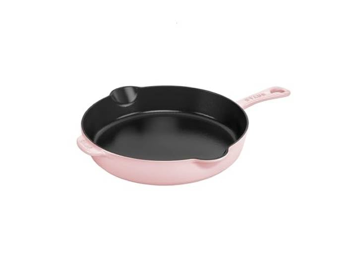 STAUB Traditionelle tiefe Bratpfanne, Gusseisen, 21,6 cm, Pfingstrosenrosa