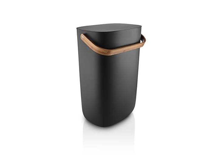 EVA SOLO Poubelle de recyclage Reflect de 33 l - Poubelle de grand format pour séparer et recycler efficacement - Équilibre automatique intelligent du couvercle - Noir