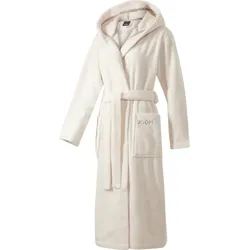 Joop Sauna Wellness Damen-Bademantel Frottier mit Kapuze, 36/38, nude