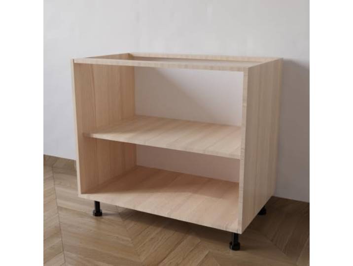 Calandrelli Küchenunterschrank 80x55,5x72 cm Eiche, ohne Türen ohne Türen, Eiche