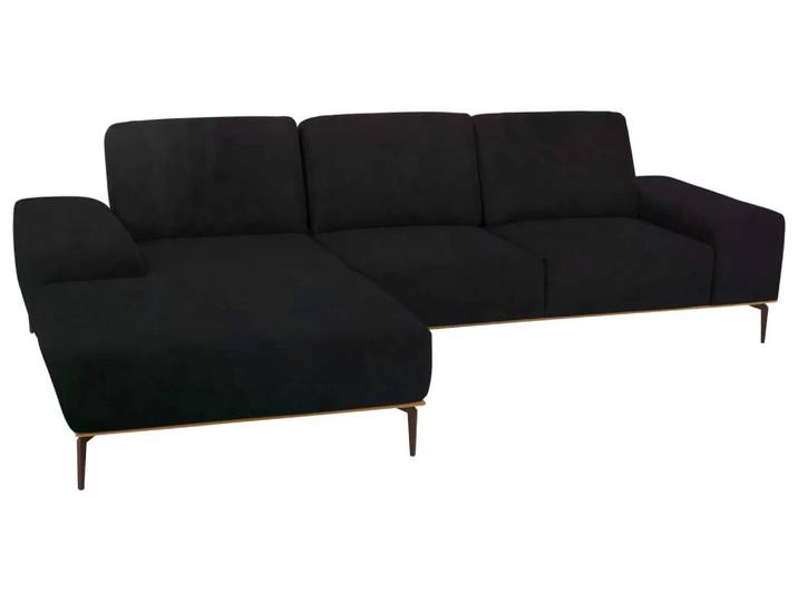 Ecksofa Ramada Basic Schillig Willi / Farbe: Schwarz / Material: Leder Basic