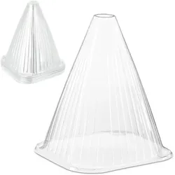 Relaxdays Transparenter Pflanzenhut im 10er Set Transparent