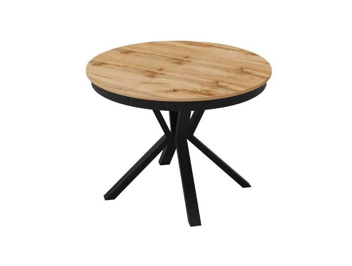 JVmoebel Esstisch Runder Holztisch in Braun mit ausziehbarer Funktion (Packung, 1-St., Esstisch), Made in Europa