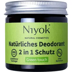 40ml Niyok 2 in 1 anti-transpirante Deocreme - Green touch