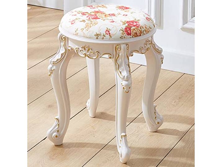 Schminktischbänke hocker Schminkhocker, Schminkhocker, Schminkhocker, gepolsterte Bank, Piano-Sitzbank im Schlafzimmer-Badezimmer, Stahlbein aus Acrylonitrile Butadiene Styrene-Kunststoff, 43 cm