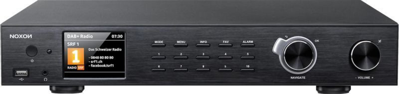 Noxon A 571 Hifi stereo tuner - FM DAB+ Bluetooth USB Spotify internetradio - zwart