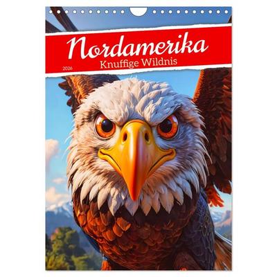 Nordamerika - Knuffige Wildnis (Wandkalender 2026 DIN A4 hoch), CALVENDO Monatskalender