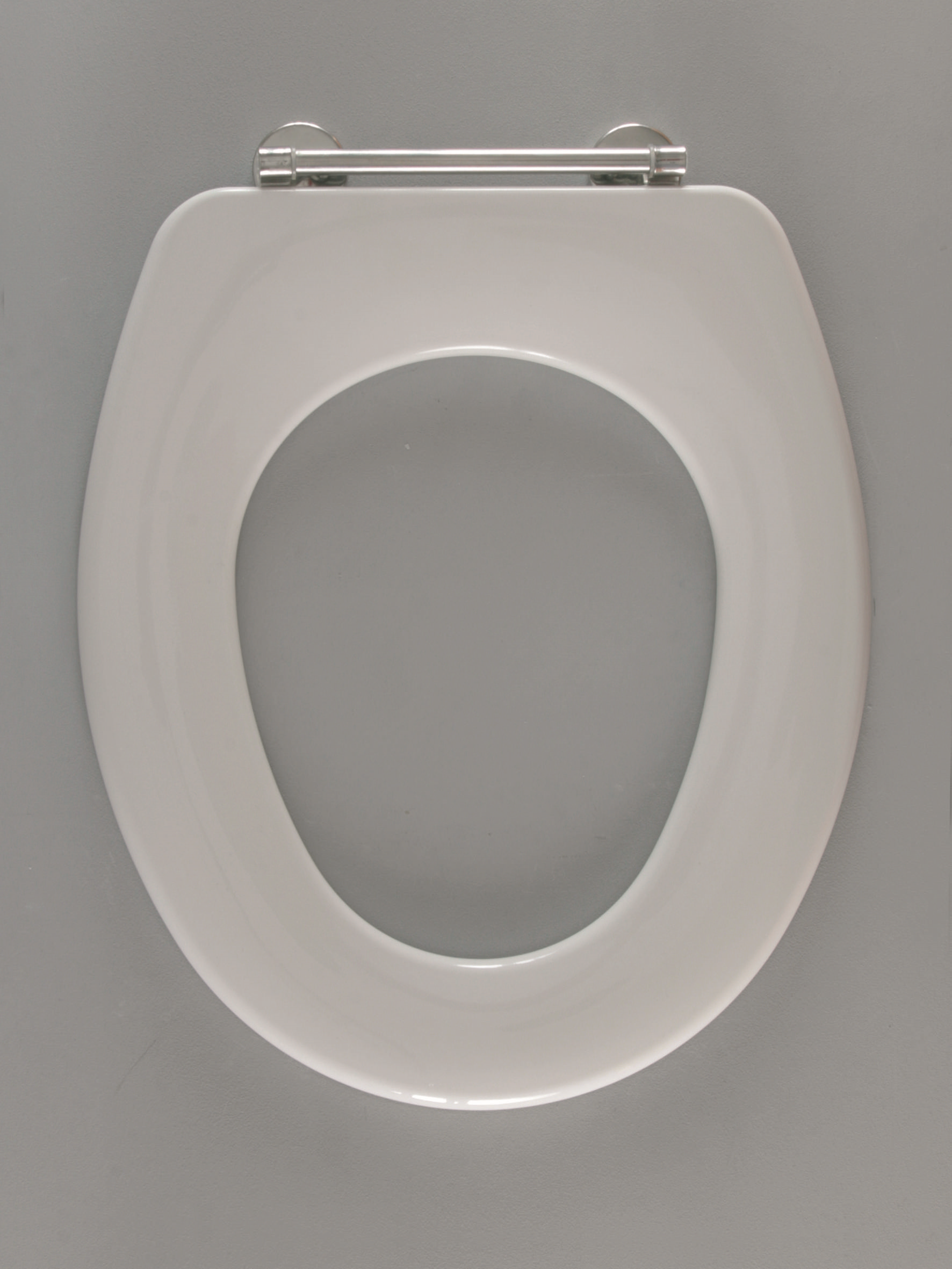 Abattant WC Haro 511532 blanc , charnières en acier inoxydable, SolidFix, excentrique, sans couvercle