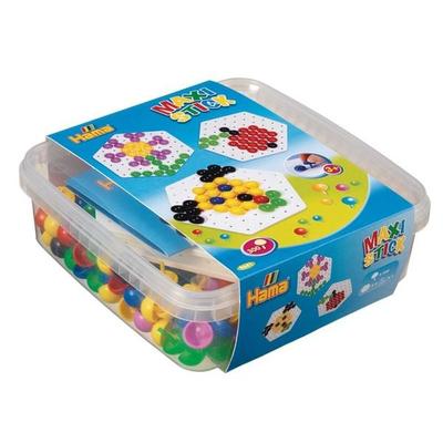 HAMA Maxi-Sticks, Box 300 Maxi Stecker + 2 Lochplatten