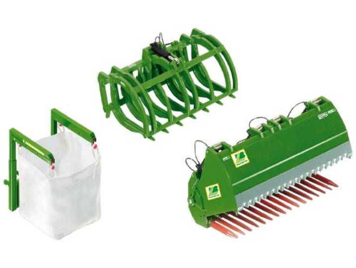 Wiking 7382 - Voorlader Gereedschap Set B, groen