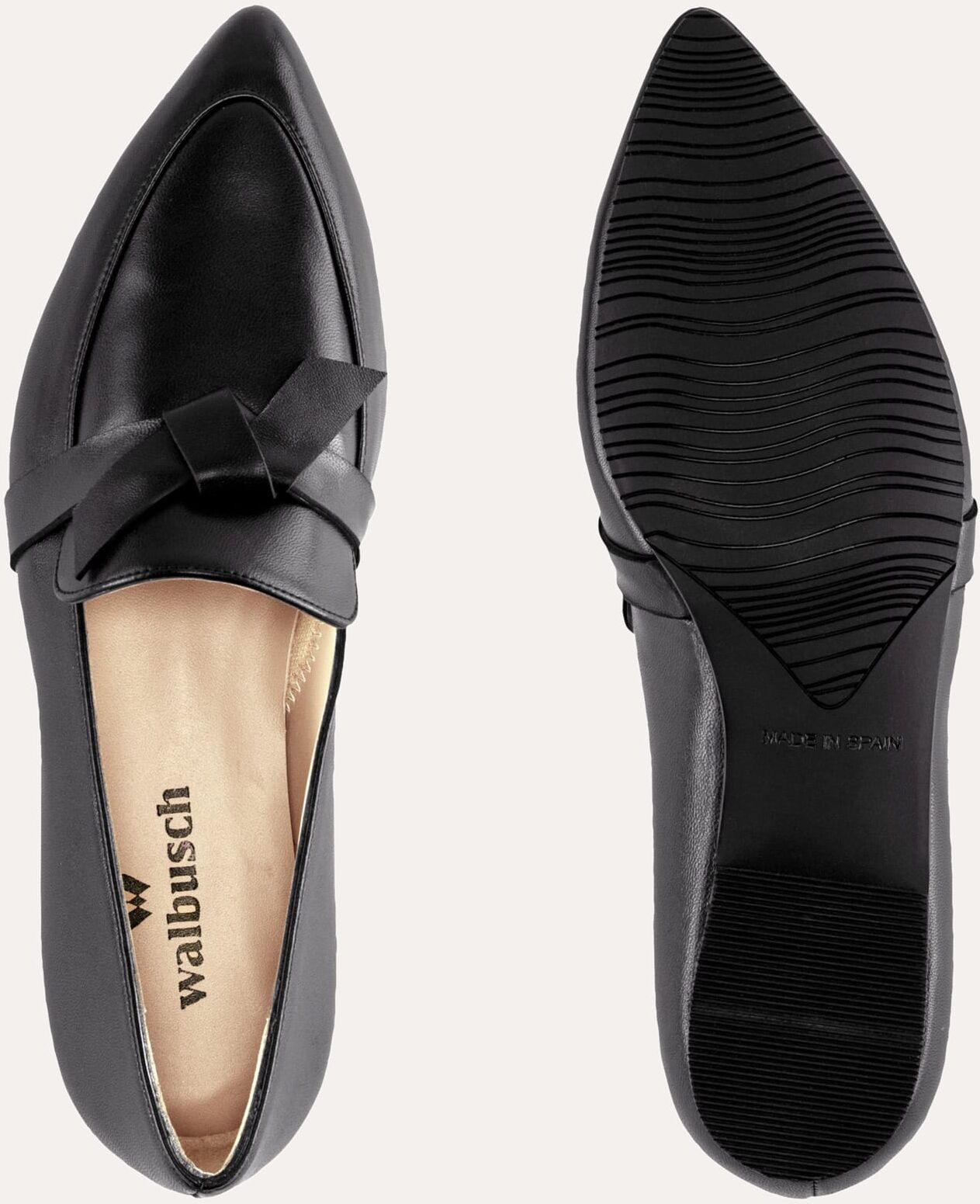 Walbusch Soft Loafer mit Schleife, , Farbe Schwarz, 40, dekorative Schleife weiche Vorderfußpolsterung Damen