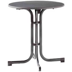 Sieger 207/G Boulevard-Klapptisch Mecalit Ø 70 cm eisengrau, 4 Füße