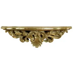 BISCOTTINI INTERNATIONAL ART TRADING BISCOTTINI Resin regal in antikgold l45xpr12.5xh14 cm 12.5x45x14 cm