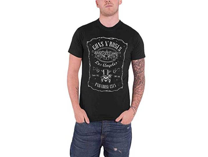 T-Shirt # S Black Unisex # Paradise City Label