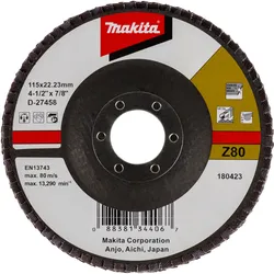 Makita Fächerschleifscheibe 115mm Z80 - D-27458