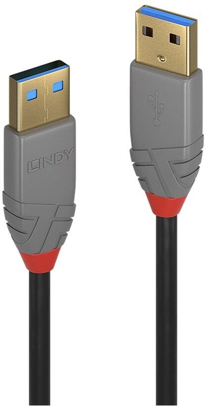 Lindy 1m USB 3.2 Type A Cable, 5Gbps, Anthra Line