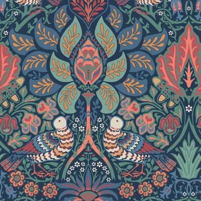 William Morris at Home William Morris Dove & Rose Midsummer Wallpaper