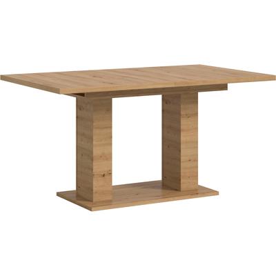 Esstisch HOME AFFAIRE "Motus, ausziehbar 150 -190 cm, inklusive 40 cm Einlegeplatte", braun (artisan oak nachbildung, artisan oak nachbildung, artisan oak nachbildung), B:150cm H:76cm T:90cm, Tische, Esstisch, Doppelsäulengestell mit Bodenplatte,...