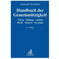 Handbuch der Gemeinnützigkeit, Fachbücher von Christian Kirchhain, Stephan Schauhoff, Harald Bott