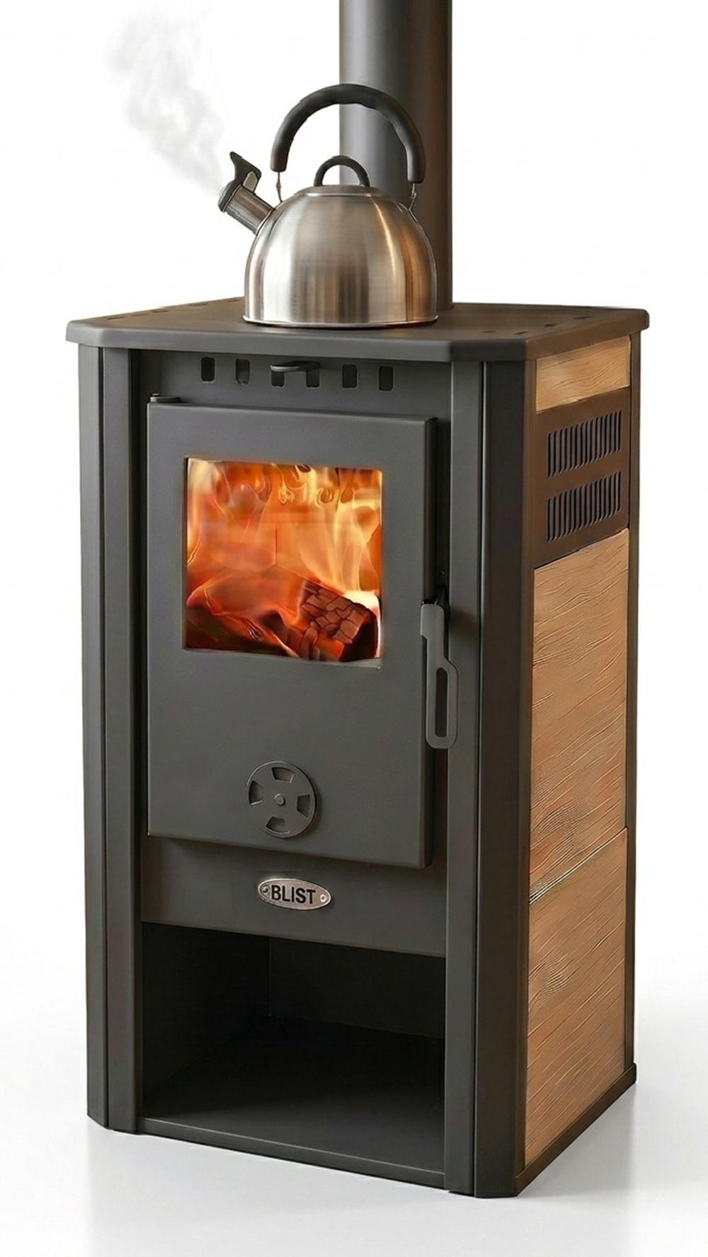 Kaminofen Atene S 4.0 Keramik Creme mit 7,5 kW