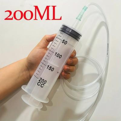 Uplift Essentials Multi Functional Precision Feeding Syringe Large Capacity Measurement Tool With 1M Hose 200ml