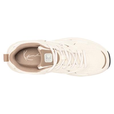 Sneaker KARL KANI "PRIME RUNNER 2", Damen, Gr. 38, atmungsaktiv, cream, braun, Synthetik, Schuhe Sneaker, Y2K Style