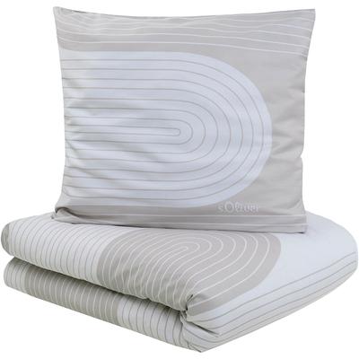 Bettwäsche S.OLIVER "s.Oliver Satinbettwäsche", beige (natur), B/L: 140cm x 200cm, 1 Stk., 1 Stk., Mako-Satin, B/L: 70cm x 90cm, 2, Mako-Satin, Obermaterial: 100% Baumwolle, Bettwäsche, Bettwäsche, in leichten Naturtönen
