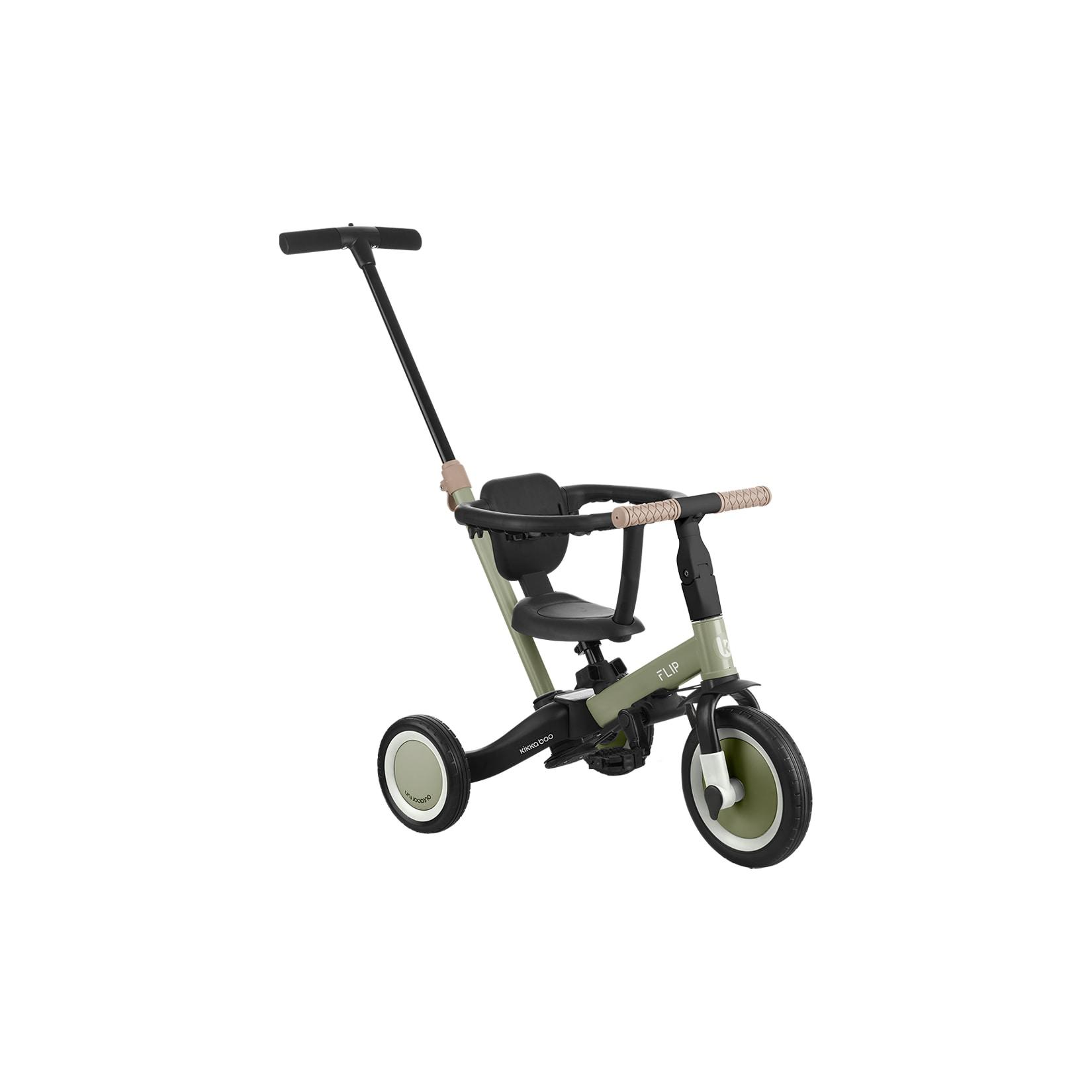 Kikkaboo Dreirad Flip 5 in 1 Stahlrahmen rutschfeste Griffe einstellbar umbaubar grün