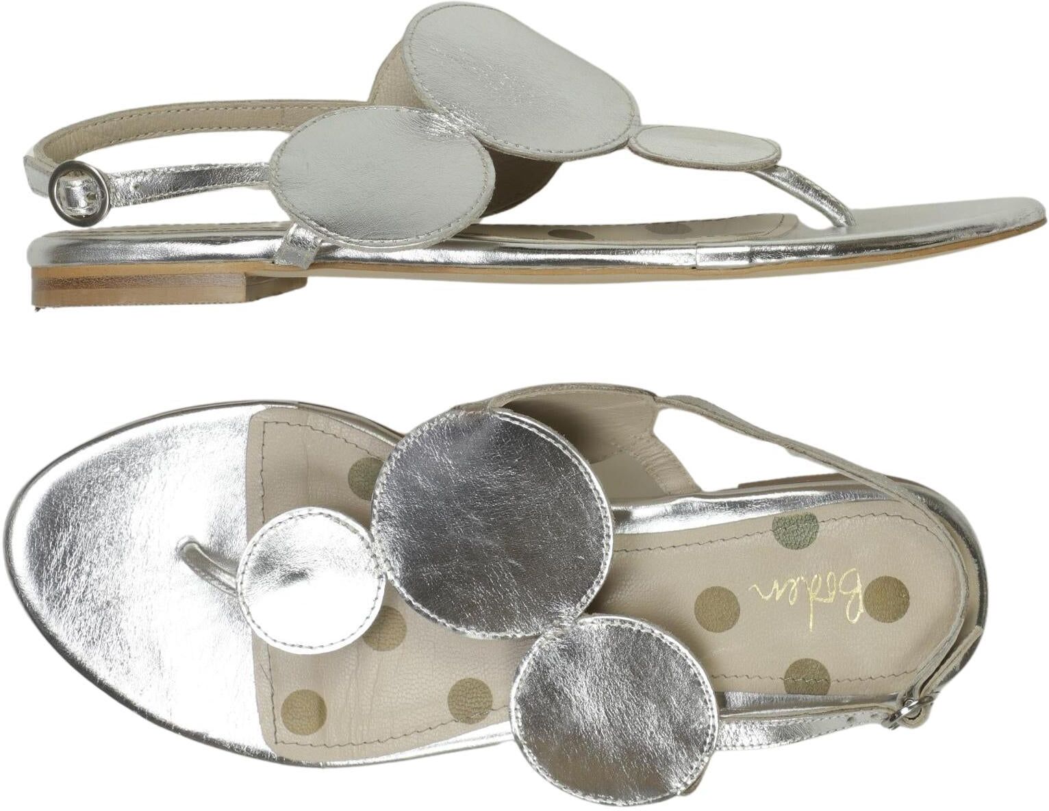 Boden Damen Sandalen, Silber, Gr. EU 40, kein / Etikett - Second Hand