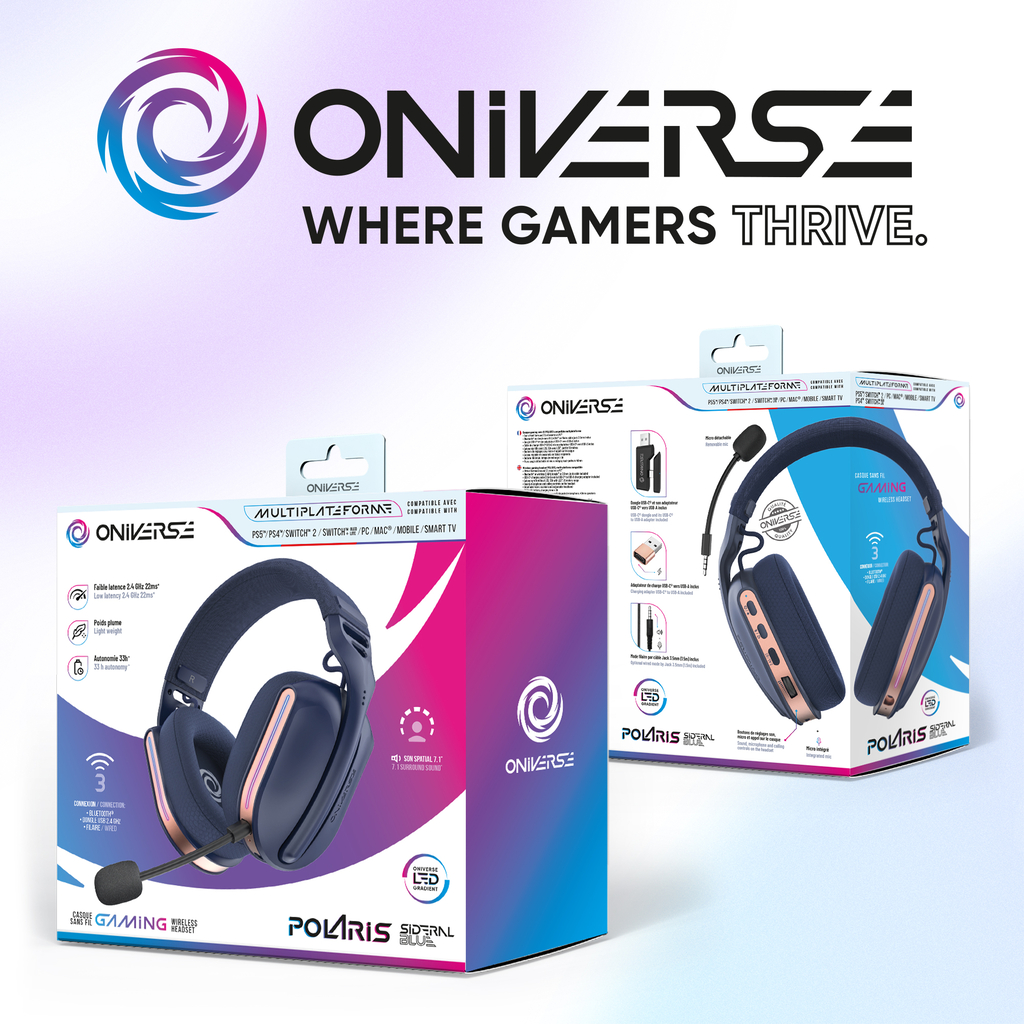 Oniverse Langattomat Pelikuulokkeet Polaris Sideral Blue