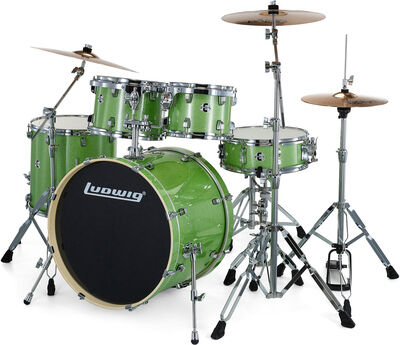 "Ludwig Evolution Bundle 22"" Mint Sp. Mint Sparkle"