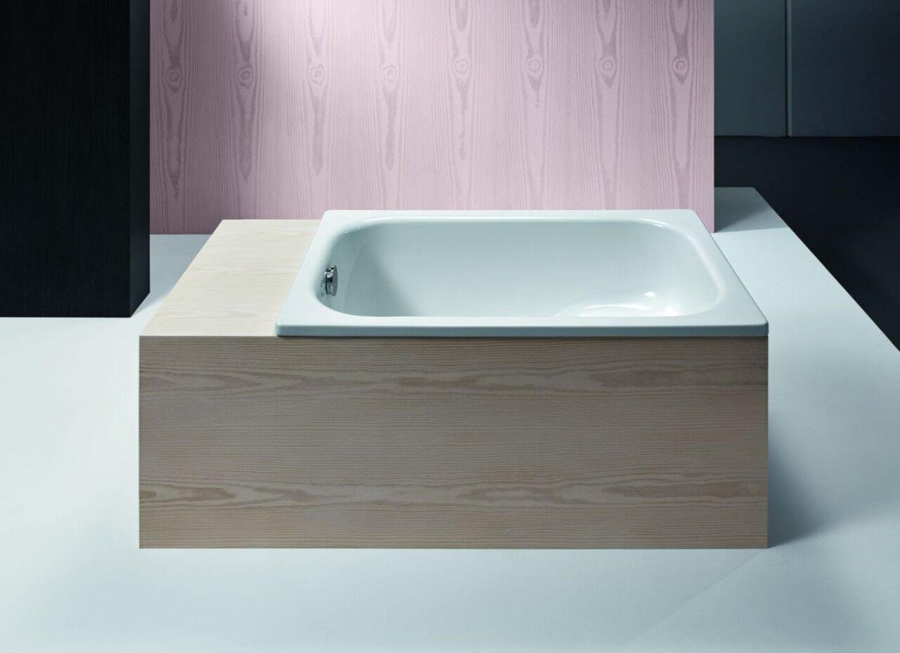 Bette Rechteck-Badewanne Stufenwanne 1050, 105x65x42 cm weiß, 1050-000 1050-000