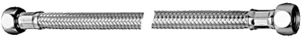 Schell Tuyau flexible Clean-Fix S Schell mm, 2x écrou-raccord G 3/8 IG, chromé