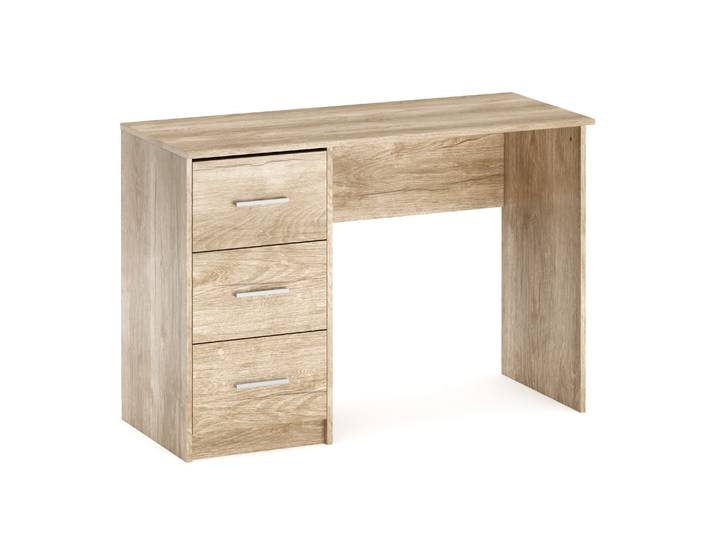 Schreibtisch VEGA mit Schubladen 110 x 50 x 74 cm hellbraun